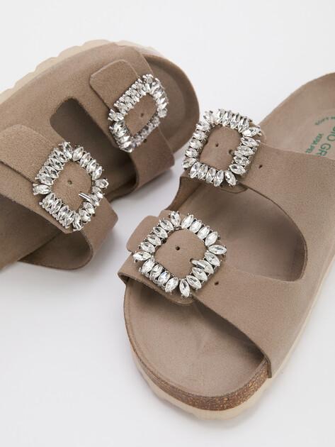 BIO GREEN Flip-flops (natural suede)