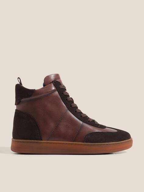 MAISON DAVID High-top sneakers (genuine leather/natural rubber sole)