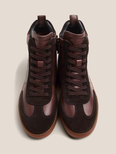 MAISON DAVID High-top sneakers (genuine leather/natural rubber sole)