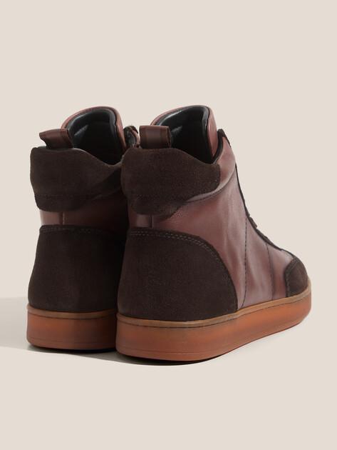 MAISON DAVID High-top sneakers (genuine leather/natural rubber sole)