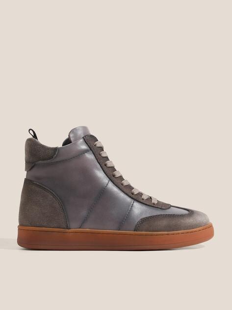 MAISON DAVID High-top sneakers (genuine leather/natural rubber sole)