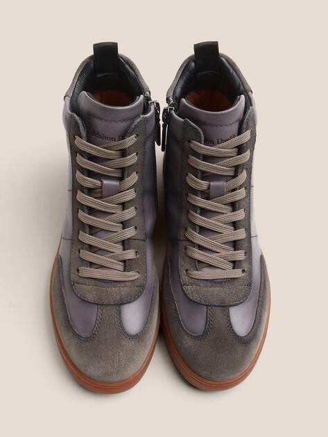 MAISON DAVID High-top sneakers (genuine leather/natural rubber sole)