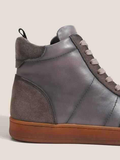 MAISON DAVID High-top sneakers (genuine leather/natural rubber sole)