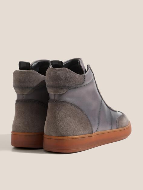 MAISON DAVID High-top sneakers (genuine leather/natural rubber sole)