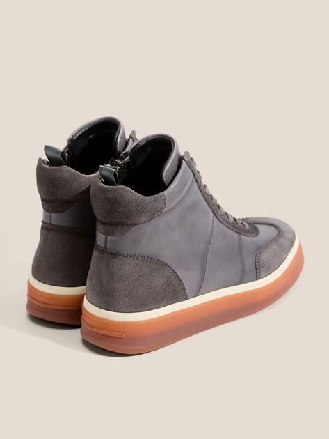 MAISON DAVID High-top sneakers (genuine leather/natural rubber sole)