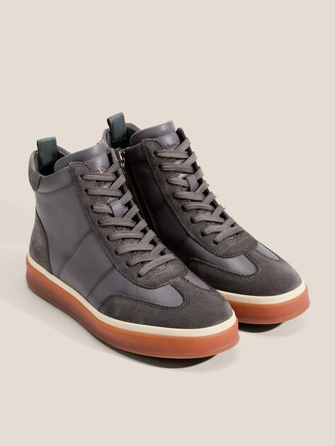 MAISON DAVID High-top sneakers (genuine leather/natural rubber sole)