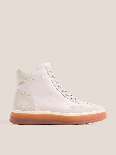 MAISON DAVID High-top sneakers (genuine leather/natural rubber sole)