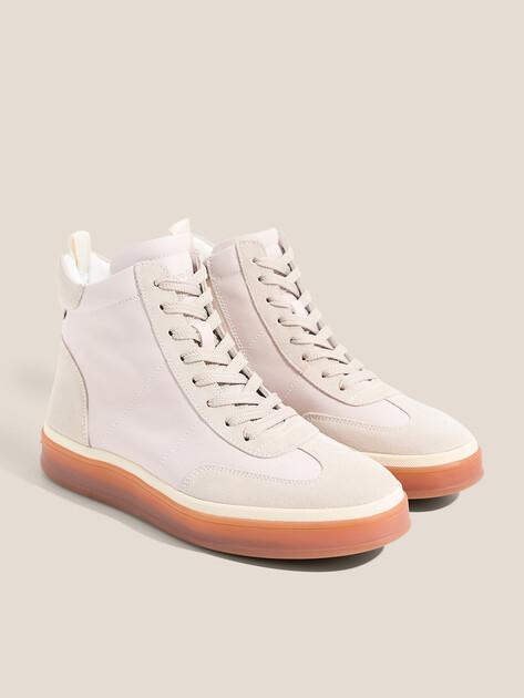MAISON DAVID High-top sneakers (genuine leather/natural rubber sole)
