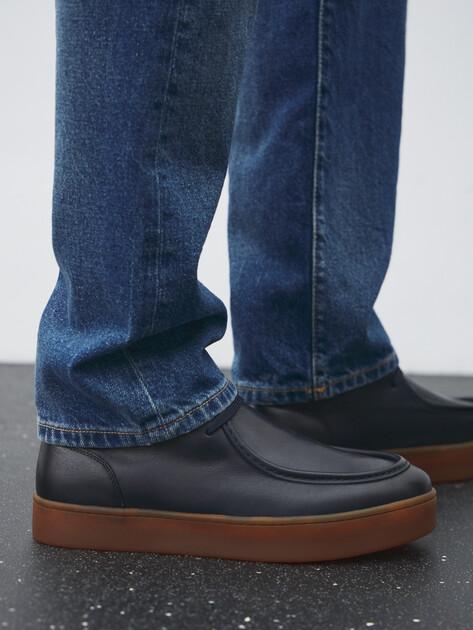 MAISON DAVID Boots (genuine leather/natural rubber sole)