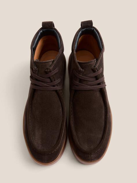 MAISON DAVID Boots (natural suede/natural rubber sole)