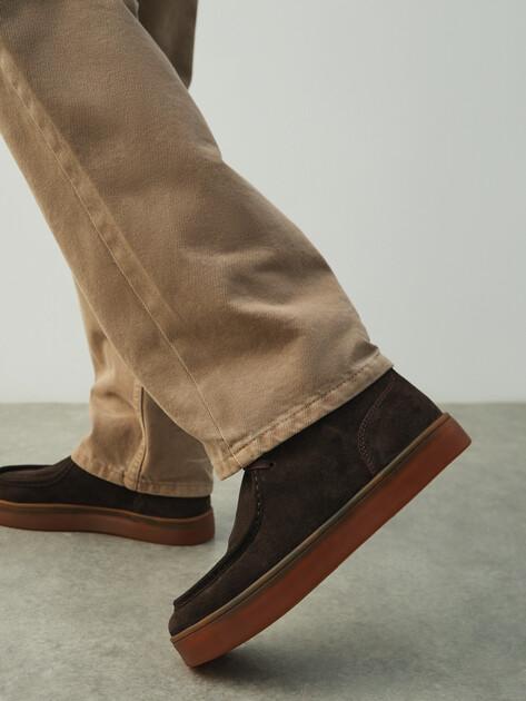 MAISON DAVID Boots (natural suede/natural rubber sole)