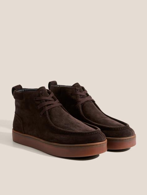 MAISON DAVID Boots (natural suede/natural rubber sole)