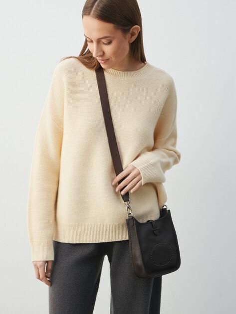 TENDANCE Crossbody Shoulder Bag (Genuine Leather)