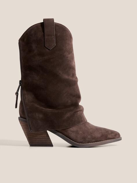TENDANCE Высокие казаки (натуральная замша)
