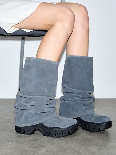 TENDANCE Half boots (natural suede)