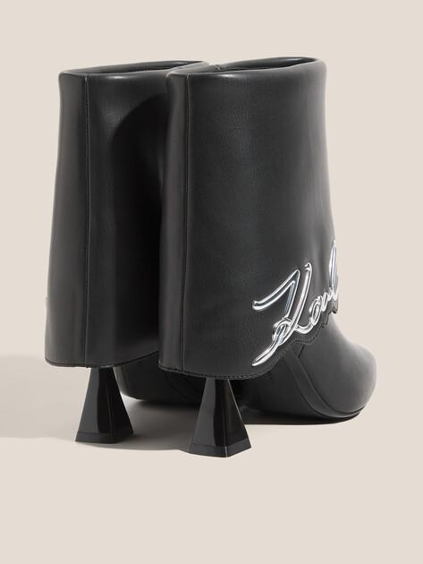 KARL LAGERFELD Ботильоны DEBUT II Fold Down Midi Boot (натуральная кожа/иск. кожа)