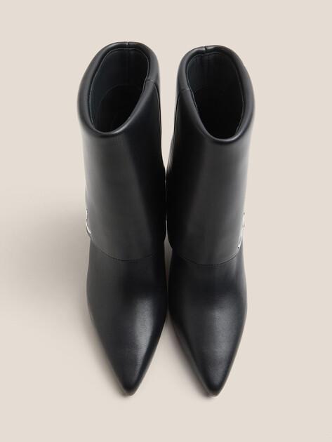 KARL LAGERFELD Ботильоны DEBUT II Fold Down Midi Boot (натуральная кожа/иск. кожа)