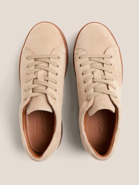 MAISON DAVID Sneakers (natural suede/natural rubber sole)