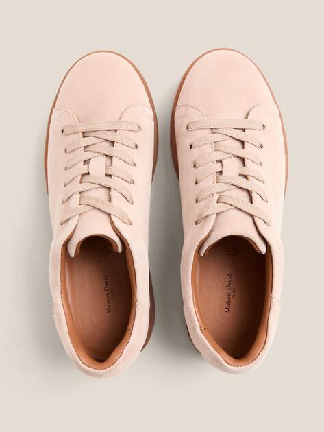 MAISON DAVID Sneakers (natural suede/natural rubber sole)