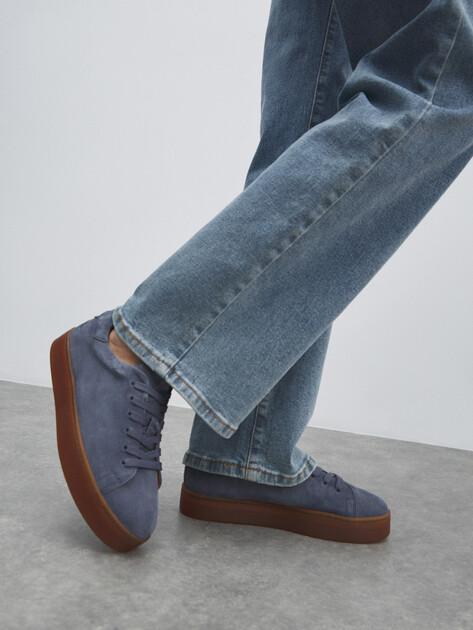 MAISON DAVID Sneakers (natural suede/natural rubber sole)