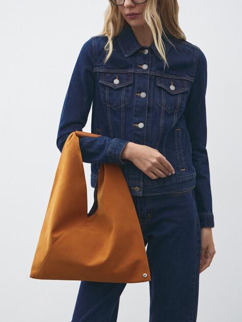 TENDANCE Shopper (οικολογικό σουέτ/γνήσιο δέρμα)
