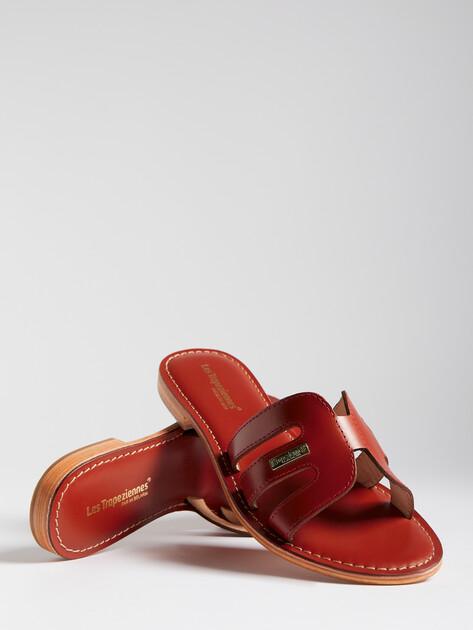 LES TROPEZIENNES Flip-flops (upper and sole made of genuine leather)
