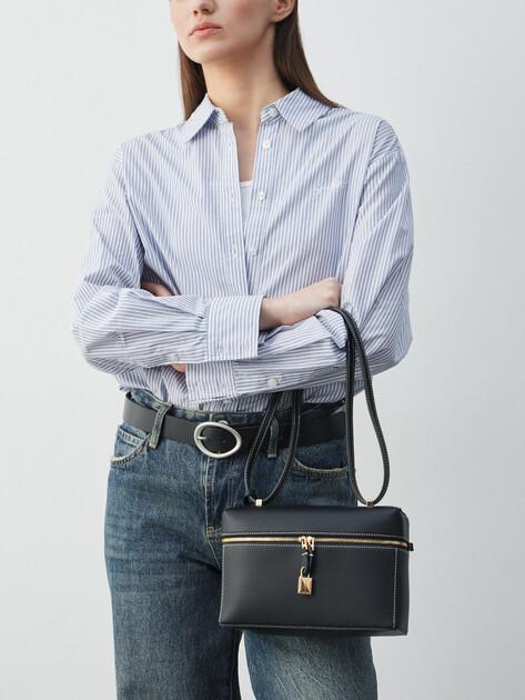 TENDANCE Crossbody Shoulder Bag (Genuine Leather)