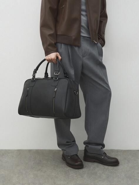 TENDANCE Travel bag (genuine leather)