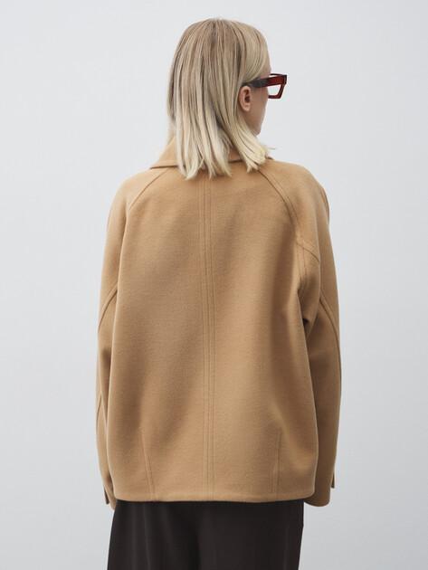 MAISON DAVID Short coat (natural wool)