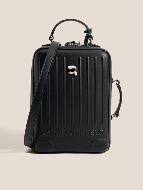 KARL LAGERFELD Ikon Suitcase Crossbody Bag (faux leather)