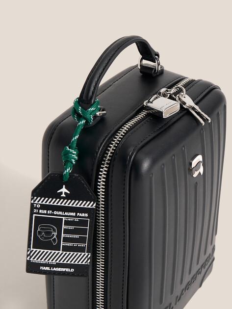 KARL LAGERFELD Ikon Suitcase Crossbody Bag (faux leather)