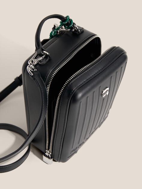 KARL LAGERFELD Ikon Suitcase Crossbody Bag (faux leather)