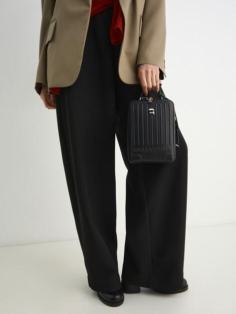 KARL LAGERFELD Ikon Suitcase Crossbody Bag (faux leather)