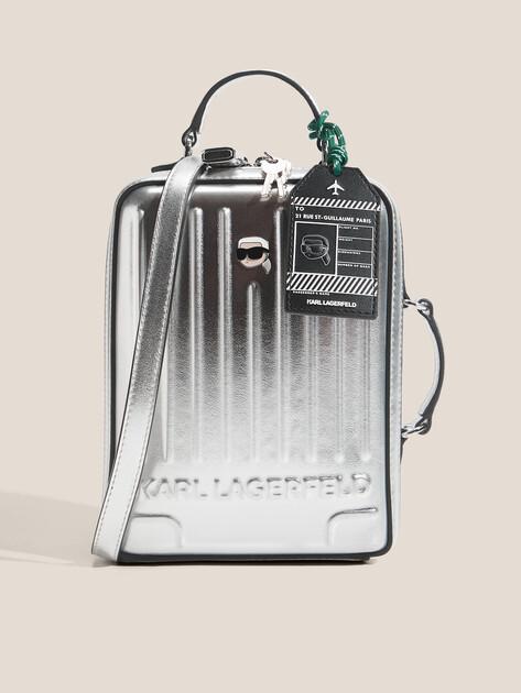 KARL LAGERFELD Ikon Suitcase Crossbody Bag (faux leather)
