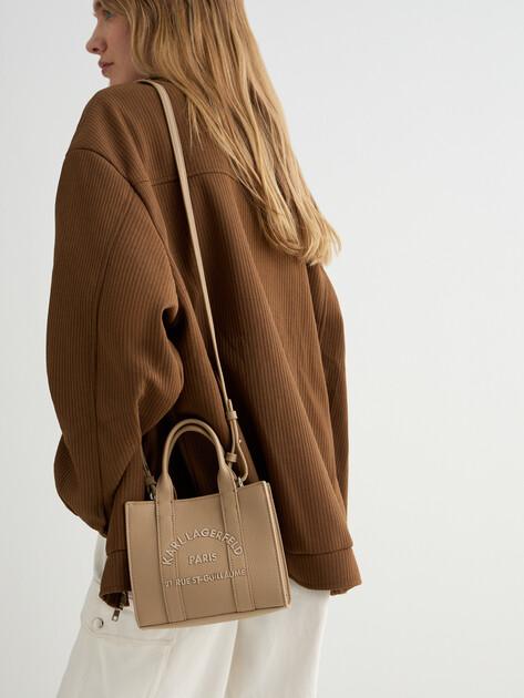KARL LAGERFELD k/rsg mn square tote peb emb (faux leather)