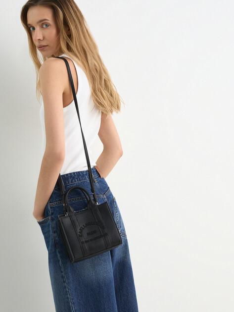KARL LAGERFELD k/rsg mn square tote peb emb (faux leather)