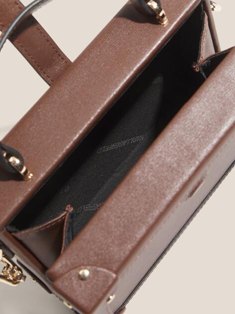 KARL LAGERFELD Сумка k/autograph padlock sm trunk (натуральная кожа)