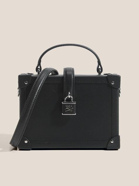 KARL LAGERFELD Сумка k/autograph padlock sm trunk (натуральная кожа)