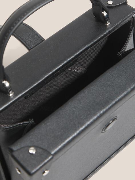 KARL LAGERFELD Сумка k/autograph padlock sm trunk (натуральная кожа)
