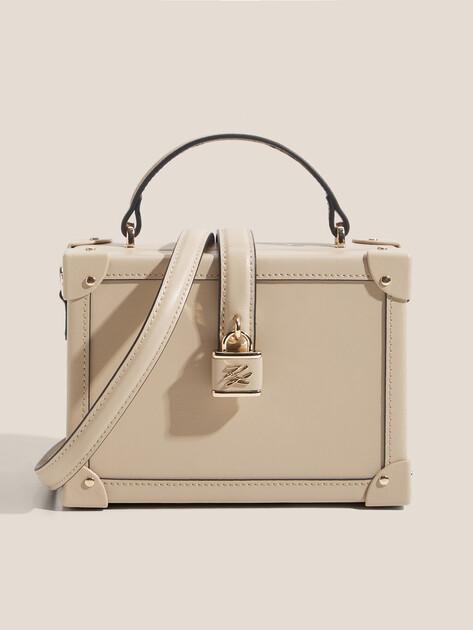 KARL LAGERFELD Сумка k/autograph padlock sm trunk (натуральная кожа)