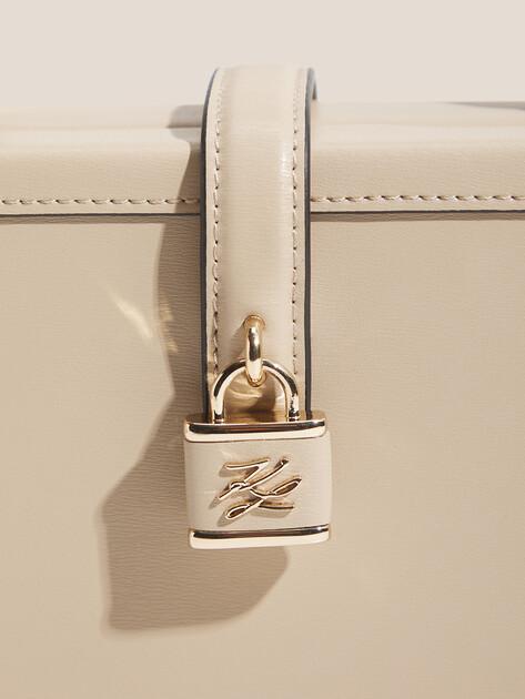 KARL LAGERFELD Сумка k/autograph padlock sm trunk (натуральная кожа)