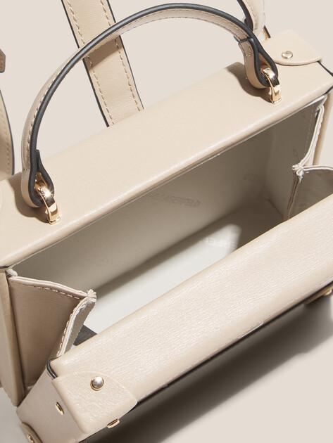 KARL LAGERFELD Сумка k/autograph padlock sm trunk (натуральная кожа)
