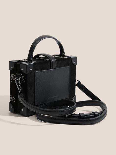 KARL LAGERFELD Сумка k/autograph padlock s trunk rh (натуральная замша)