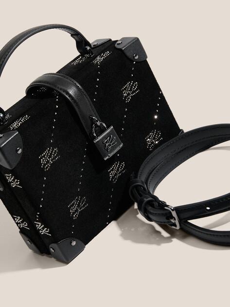 KARL LAGERFELD Сумка k/autograph padlock s trunk rh (натуральная замша)