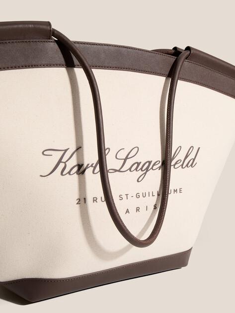 KARL LAGERFELD Сумка k/hotel karl large bag (текстиль/иск. кожа)