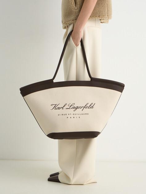 KARL LAGERFELD Сумка k/hotel karl large bag (текстиль/иск. кожа)
