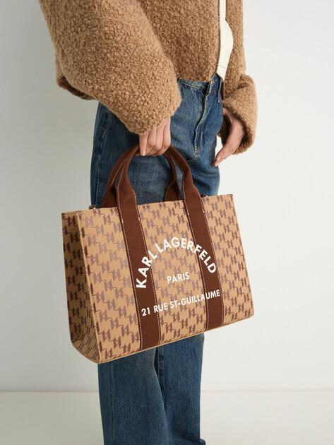 KARL LAGERFELD Тоут k/rsg square mono md tote (текстиль)