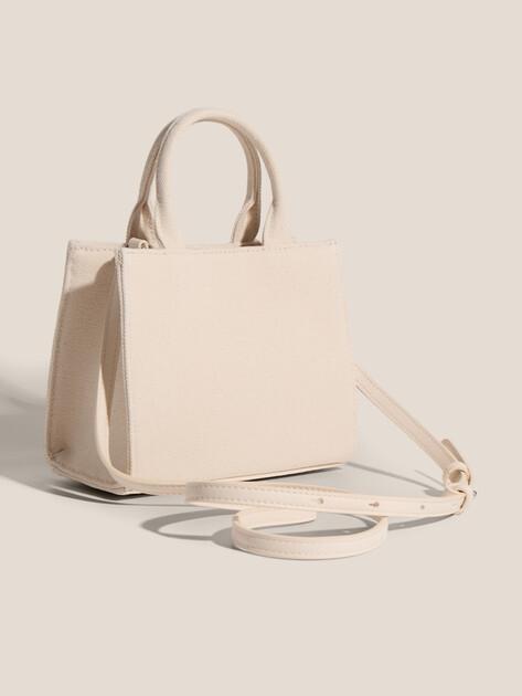 KARL LAGERFELD Ikon Signature MN Square Tote Bag (Textile)