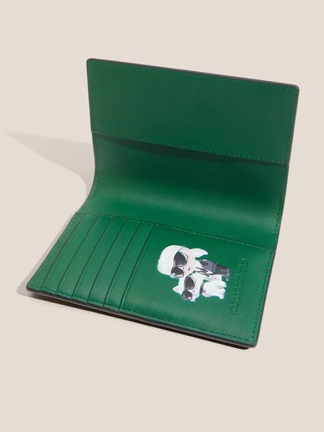 Karl Lagerfeld ikon Smooth Passport Case (polyester/faux leather)