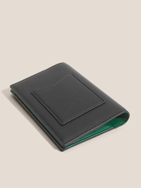 Karl Lagerfeld ikon Smooth Passport Case (polyester/faux leather)
